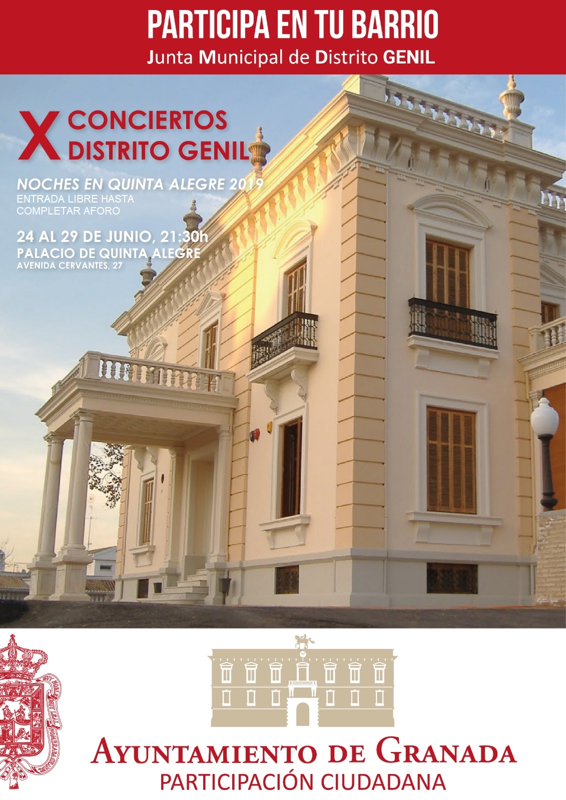 ©Ayto.Granada: X CONCIERTOS DE QUINTA ALEGRE 2019